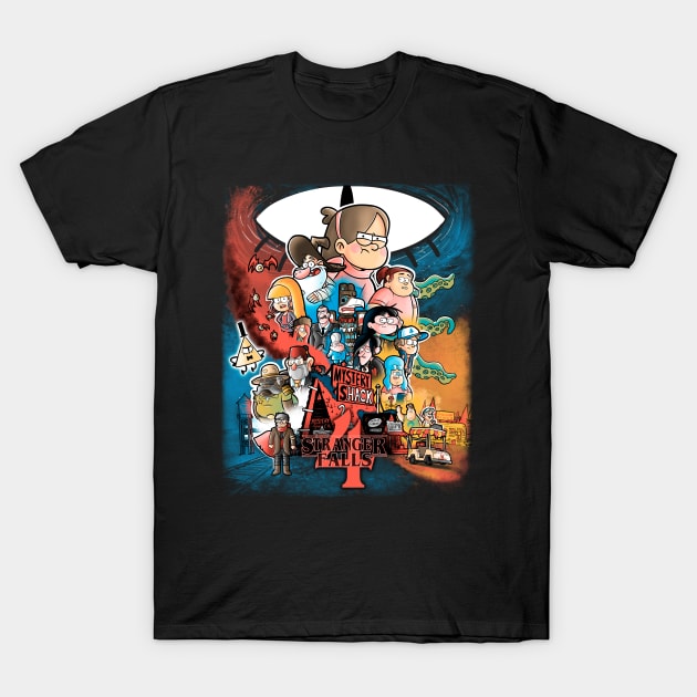 Stranger falls 4 T-Shirt by Cromanart